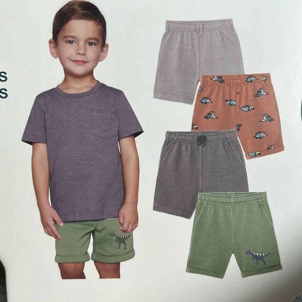 Pekkle Boys 4-Piece Classic Cotton Polyester Short Set Size 5
